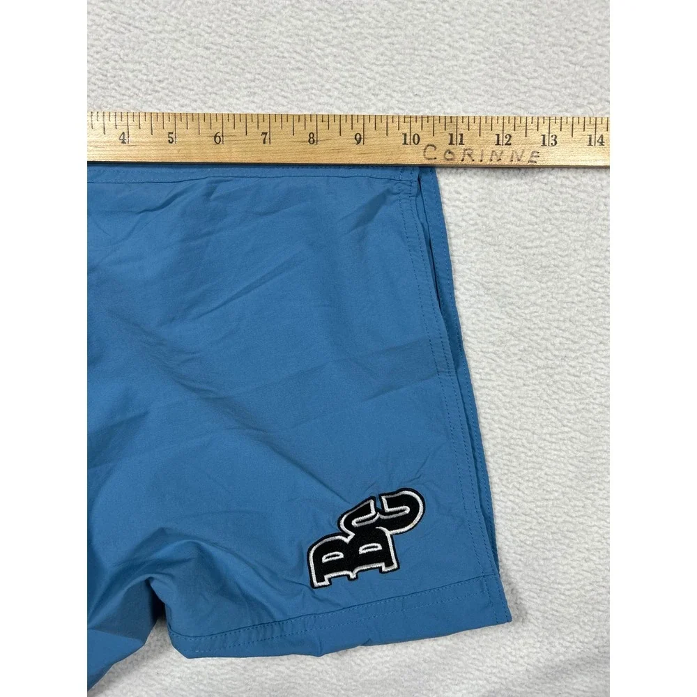 Patagonia Board Shorts Mens 34 Blue BC‎ Patch Zipper Pocket Swim Trunks